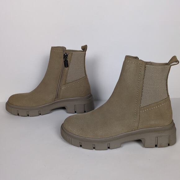 BLONDO Bandit Ankle Boots Beige Cow Suede Leather Waterproof Women's 6 - Picture 5 of 9